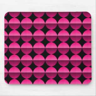 Tapis De Souris Vibrant rose chaud flair rétro Mousepad