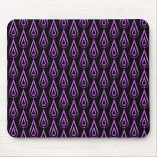 Tapis De Souris Vibrant violet Flickering Flames Mousepad