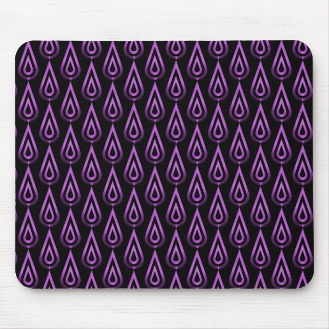 Tapis De Souris Vibrant violet Flickering Flames Mousepad (Devant)