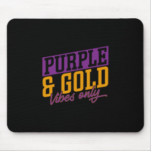 Tapis De Souris Vibrations Violettes Et Dorées