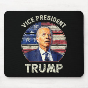 Tapis De Souris Vice-président Trump Drapeau américain Biden Élect