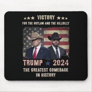 Tapis De Souris Victoire vintage Trump Vance Nous Avons Gagné Fête