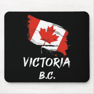 Tapis De Souris Victoria Colombie-Britannique Canada Drapeau taché