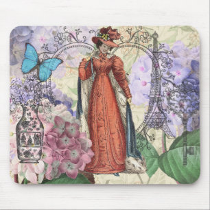 Tapis De Souris Victorian Femme Rouge Classy Coloré