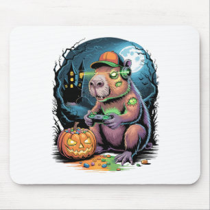 Tapis De Souris Vidéo de Château Hanté de Joueur de Capyra Zombie