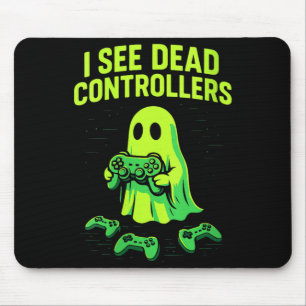 Tapis De Souris Vidéo d'humour d'Halloween de jeu vidéo fantôme dr