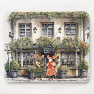 Tapis De Souris Vie à Mice Town - Les petits commerçants