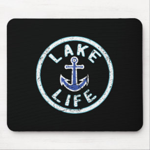 Tapis De Souris Vie au lac Pêche Bateau Citation Pêcheur Vacances