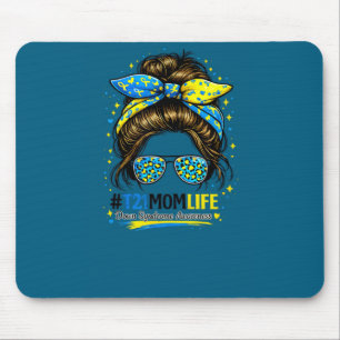 Tapis De Souris vie de maman syndrome de down bun décoiffé syndrom