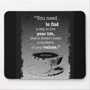 Tapis De Souris Vie et valeurs, Existentialisme illustré citation
