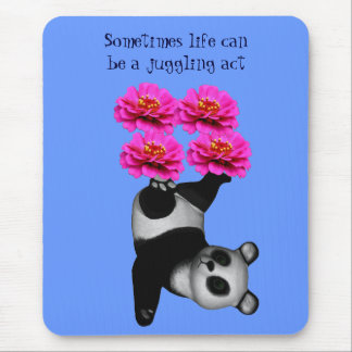 Tapis De Souris Vie Une Loi Jonglante Panda Inspiration Mousepad