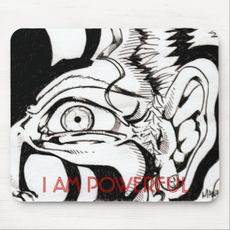 Tapis De Souris vieille dame d'anime, JE SUIS PUISSANT