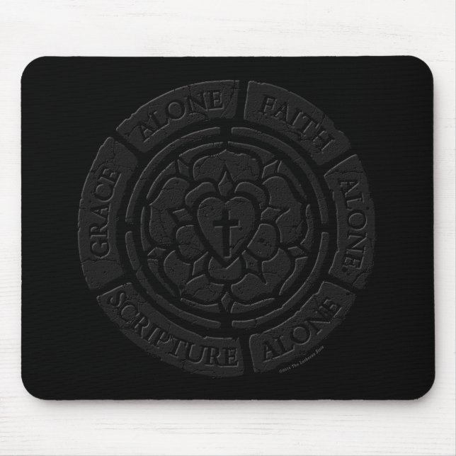 Tapis De Souris Vieille Pierre Rose de Luther (Devant)