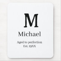 Vieilli à la perfection établ. Lettre de monogramm