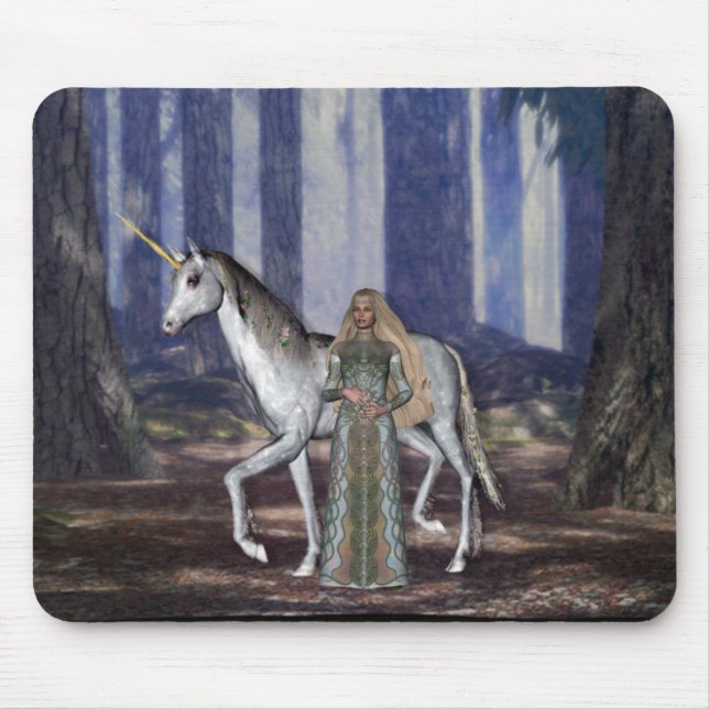 Tapis De Souris Vierge de KRW et la licorne (Devant)