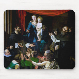 Tapis De Souris Vierge du Rosaire, Caravaggio