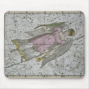Tapis De Souris Vierge, "d'un atlas céleste", pub. en 1822 (col