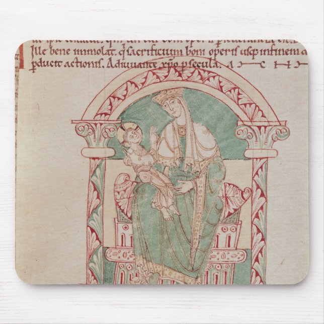 Tapis De Souris Vierge et enfant avec St Gregory le grand (Devant)