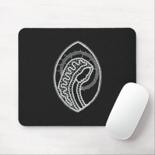 Tapis De Souris Vierge Marie Bienheureuse Catholique Dentelle Blan