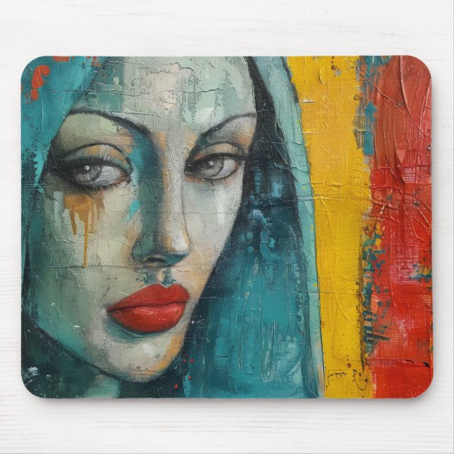 Tapis De Souris Vierge Marie Street Art (Devant)
