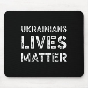 Tapis De Souris Vies Ukrainiennes Problème T-shirt Rétro Ukraine T