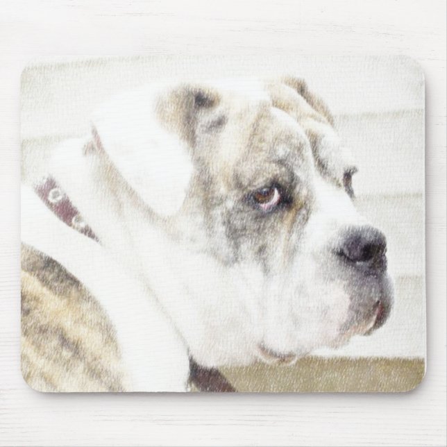 Tapis De Souris Vieux-anglais bulldogge mousepad (Devant)