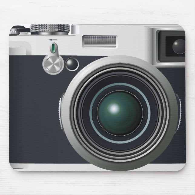 Tapis De Souris Vieux appareil photo noir (Devant)
