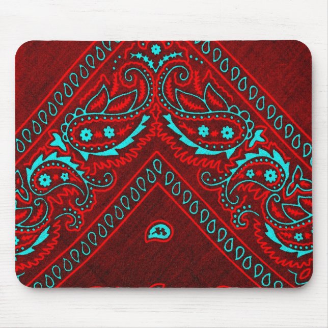 Tapis De Souris Vieux Bandana Marron 2 (Devant)