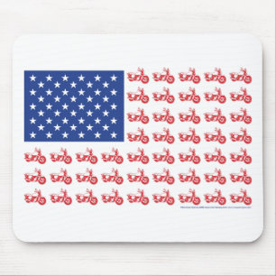TAPIS DE SOURIS VIEUX-BIKE-FLAG-TEE