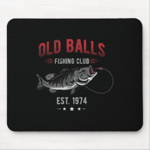 Tapis De Souris Vieux Club de Pêche Établ. 1974 ou Anniversaire d'