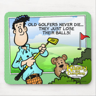 Tapis De Souris Vieux Golfeur