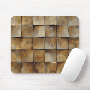 Tapis De Souris Vieux Motif de carreaux Brown