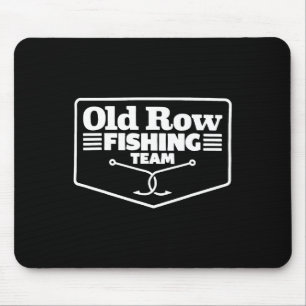 Tapis De Souris Vieux rang Équipe de pêche drôle pour hommes femme