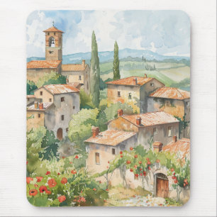 Tapis De Souris Vieux village italien