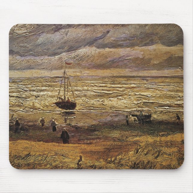 Tapis De Souris View of Sea at Scheveningen by Vincent van Gogh (Devant)