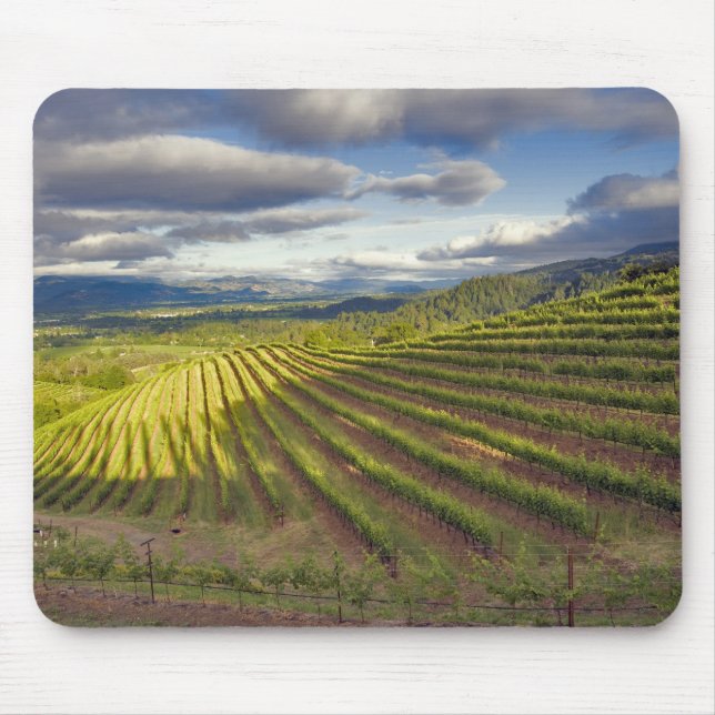 Tapis De Souris Vignoble. Vallée de Napa. Napa. Comté de Napa, (Devant)