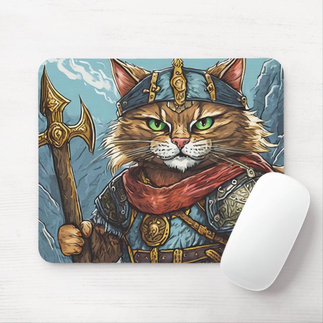 Tapis de souris Viking Cat ! (Avec souris)