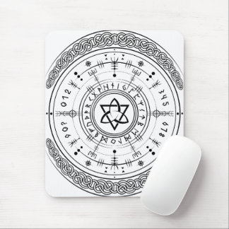 Tapis De Souris Viking Pagan Asatru Runic Compass, Runes Vegvisir