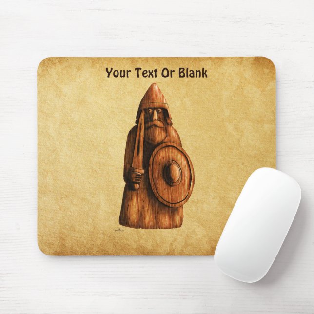 Tapis De Souris Viking rustique (Avec souris)