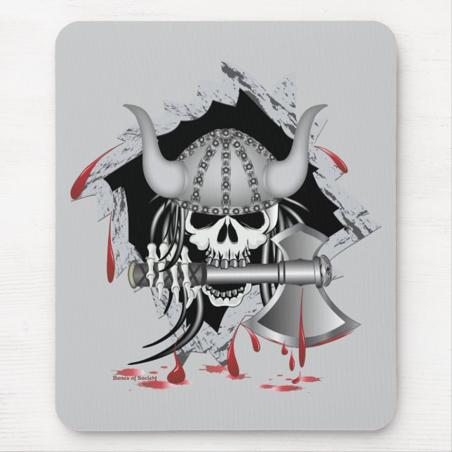 Tapis De Souris Viking Skull (Devant)