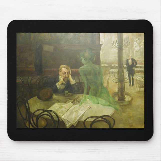 Tapis De Souris Viktor Oliva. Buveur d'absinthe (Devant)