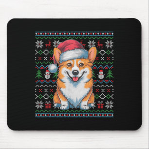 Tapis De Souris Vilain Corgi Amoureux de les chiens Jeu de Noël Pè