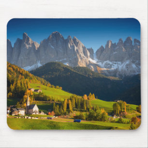 Tapis De Souris Village de dolomites dans le mousepad de chute