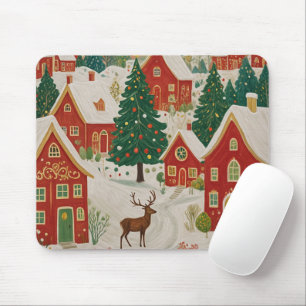 Tapis De Souris Village de Noël