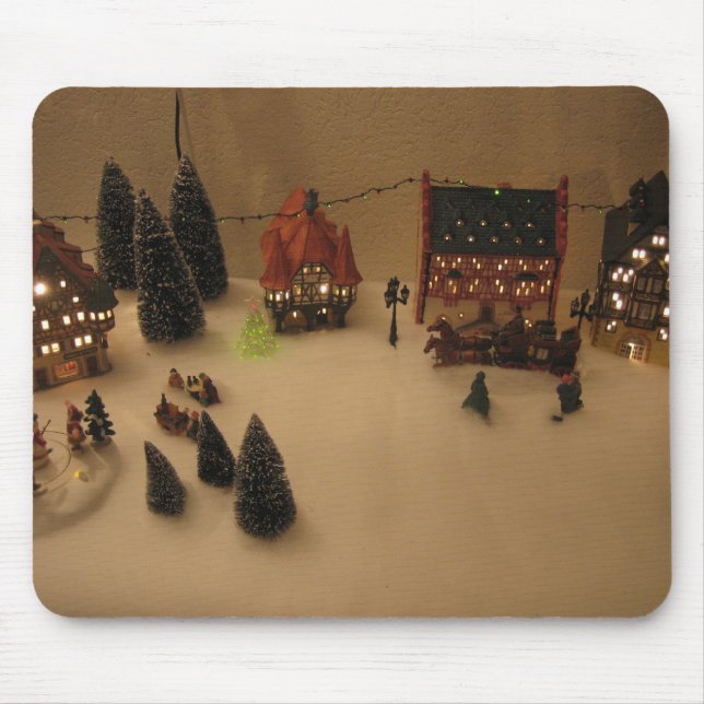 Tapis De Souris Village de Noël (Devant)