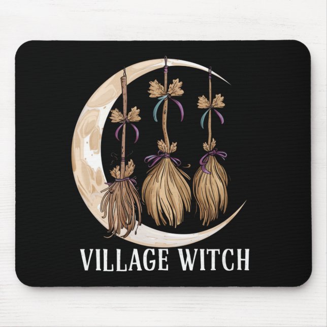Tapis De Souris Village Witch gothique Occulte Wicca Pagan Nature (Devant)