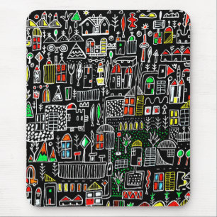 Tapis De Souris Ville Abstraite