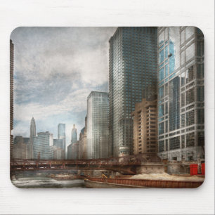 Tapis De Souris Ville - Chicago, IL - Construction d'une nouvelle