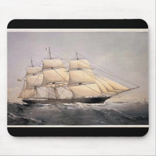 Tapis De Souris Ville d'Adélaïde Clipper navire 1800s
