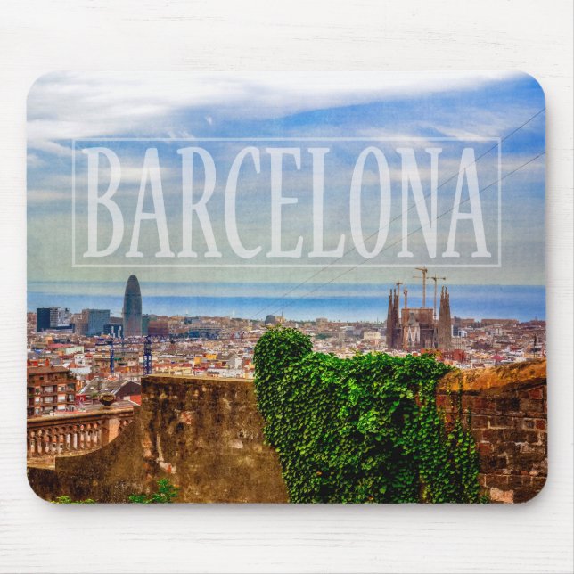 Tapis De Souris Ville de Barcelone (Devant)